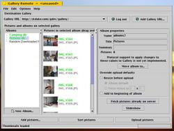 Gallery Remote Screenshots