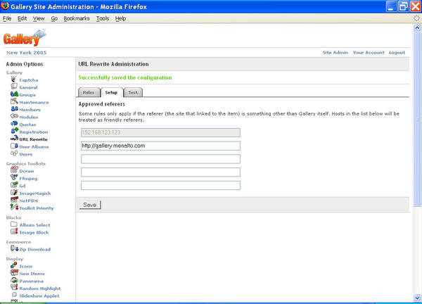 Short URLs module, setup